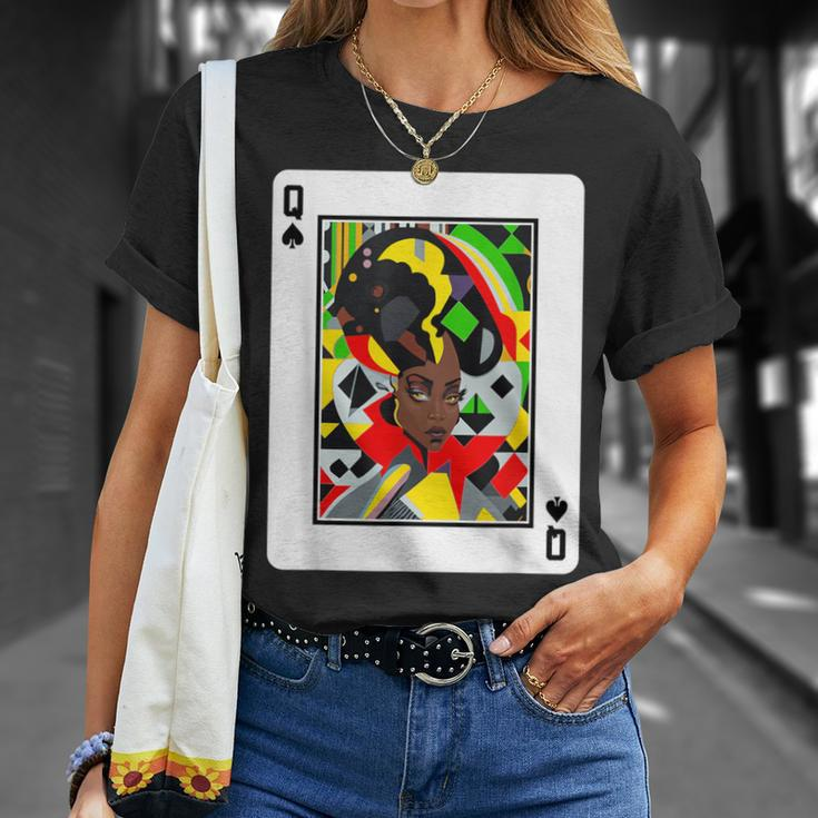 African Queen Card Melanin Black Pride Blm Junenth T-Shirt Gifts for Her