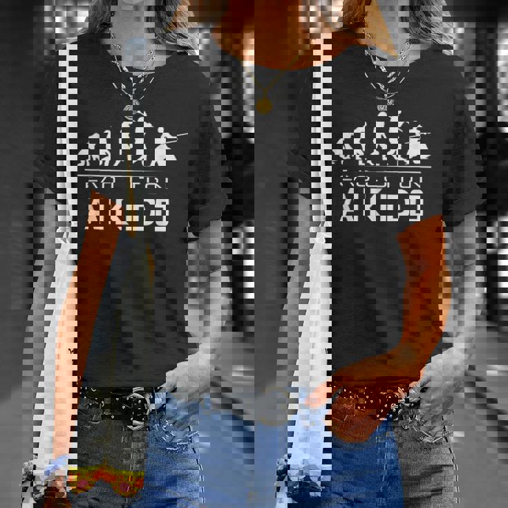 Aikido Evolution Instructor De Artes Marciales Japonesas Camiseta unisex Regalos para ella