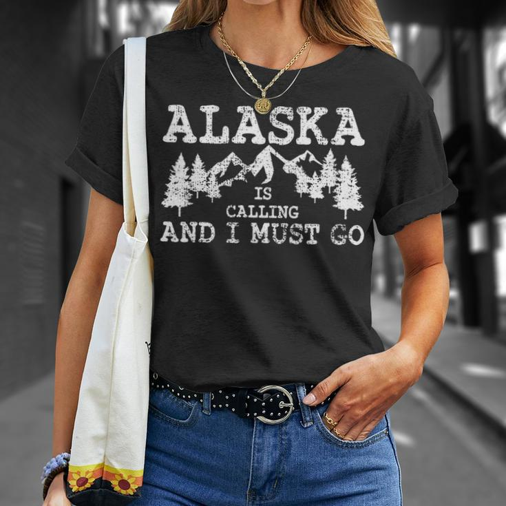 Alaska Is Calling And I Must GoNature T-Shirt Gifts for Her