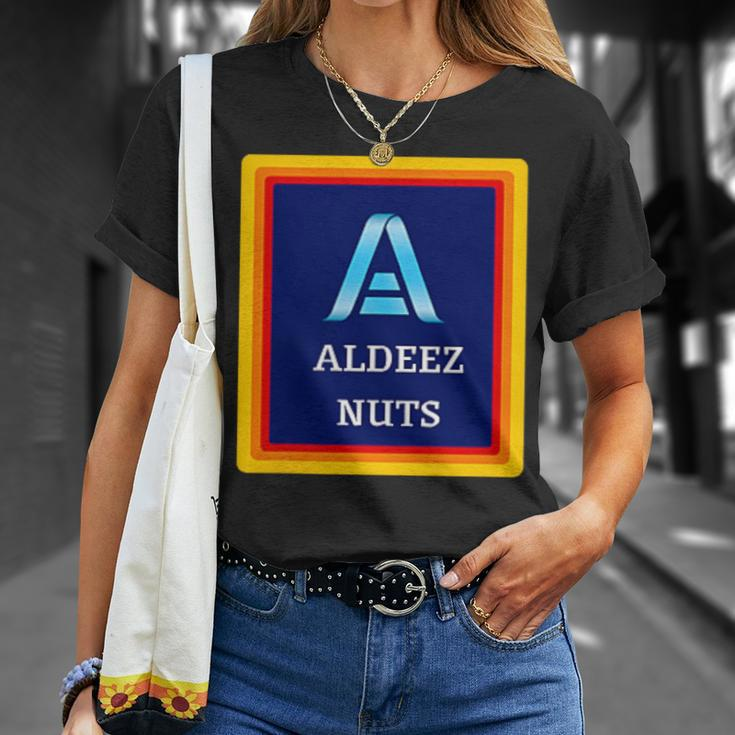 Aldeez Nuts Meme Deez Nuts Corner Logo T-Shirt Gifts for Her