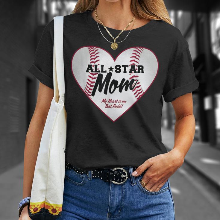 All-Star Baseball Mom T-Shirt Gifts for Her