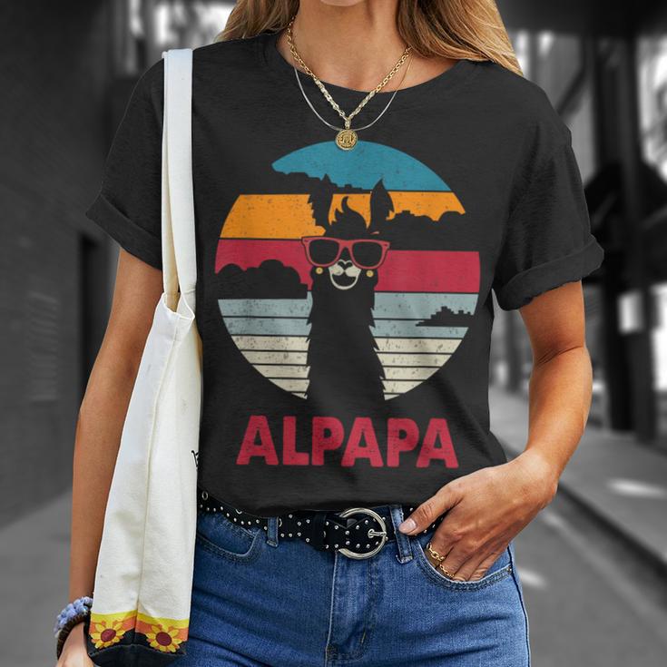 Alpapaatertag Bester Papa Alpaka Werdender Papa Geschenk T-Shirt Geschenke für Sie