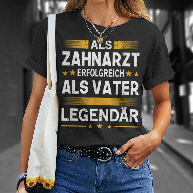 Als Zahnarzt Erfolgreich Alsater Papa Legendärt T-Shirt Geschenke für Sie