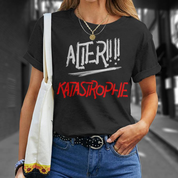 Alter Katastrophe T-Shirt für Herren, Graffiti-Design – Schwarz Geschenke für Sie