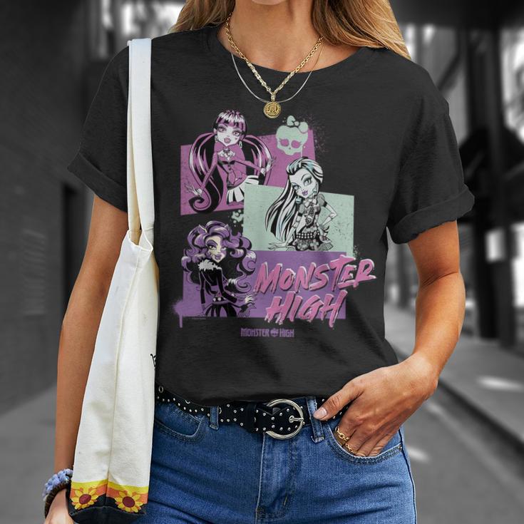 Alumni Of Monster High Draculaura Frankie Stein Clawdeen Wolf T-Shirt Geschenke für Sie