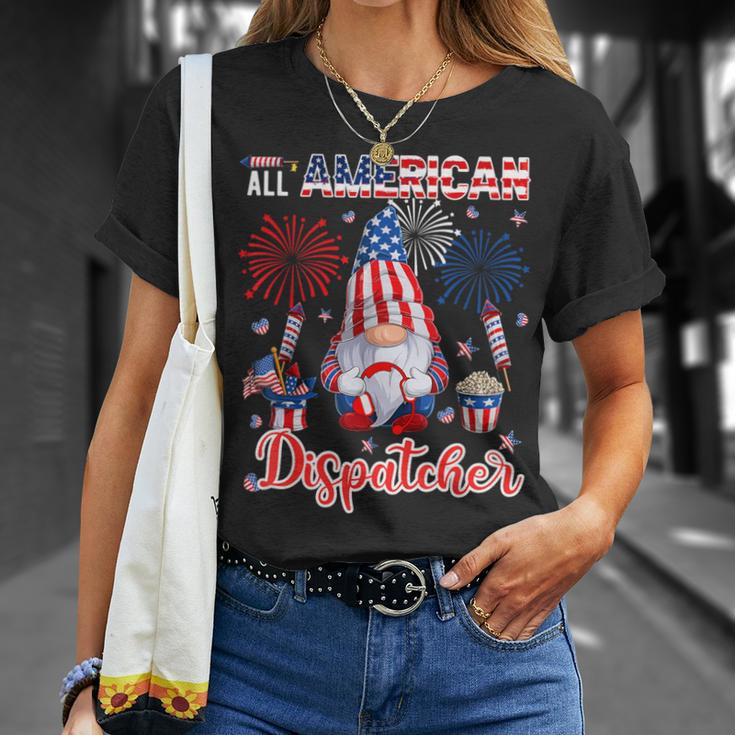 All American Costume Dispatcher 4Th Of July Job Team T-Shirt Gifts for Her
