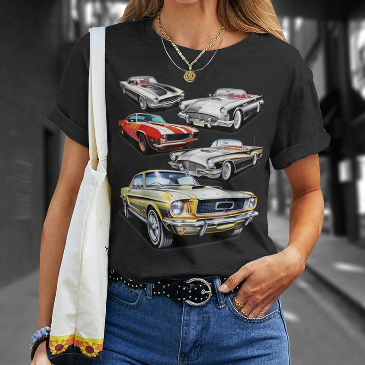 American Muscle Cars Vintage Classic Cars T-Shirt Gifts for Her