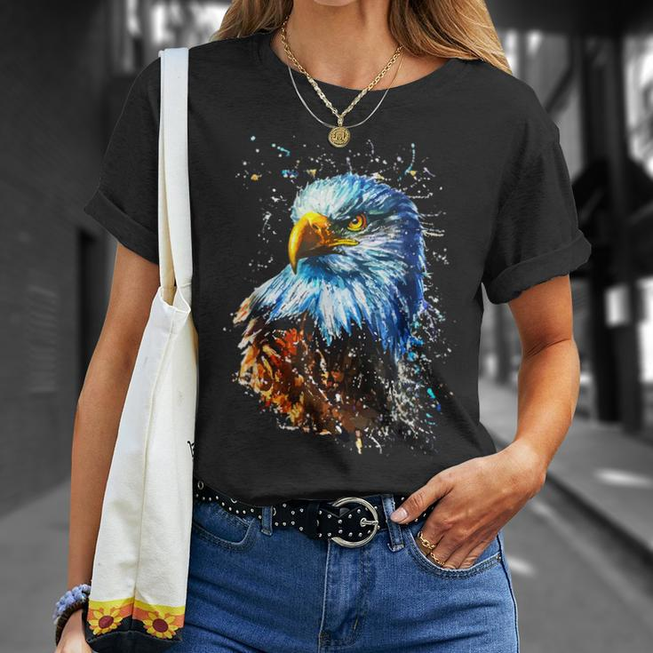Amerikanischer Adler Handgemalter Adler T-Shirt Geschenke für Sie