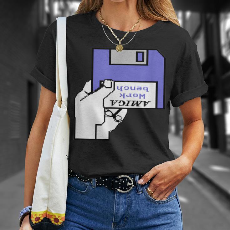 Amiga Workbench Diskette Insert Retro Computer T-Shirt Geschenke für Sie