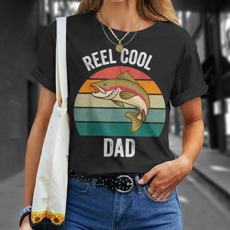 Angelrolle Cool Dadatertag Lustig Bass Papa Opa T-Shirt Geschenke für Sie