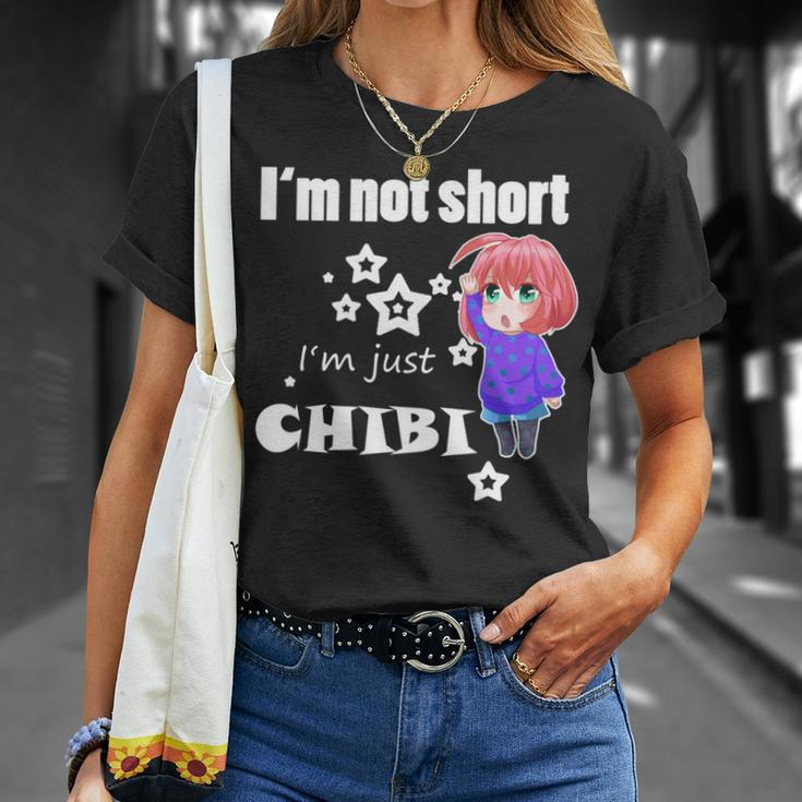 Anime Chibi I'm Not Short Manga Otaku Mangaka Geschenk T-Shirt Geschenke für Sie