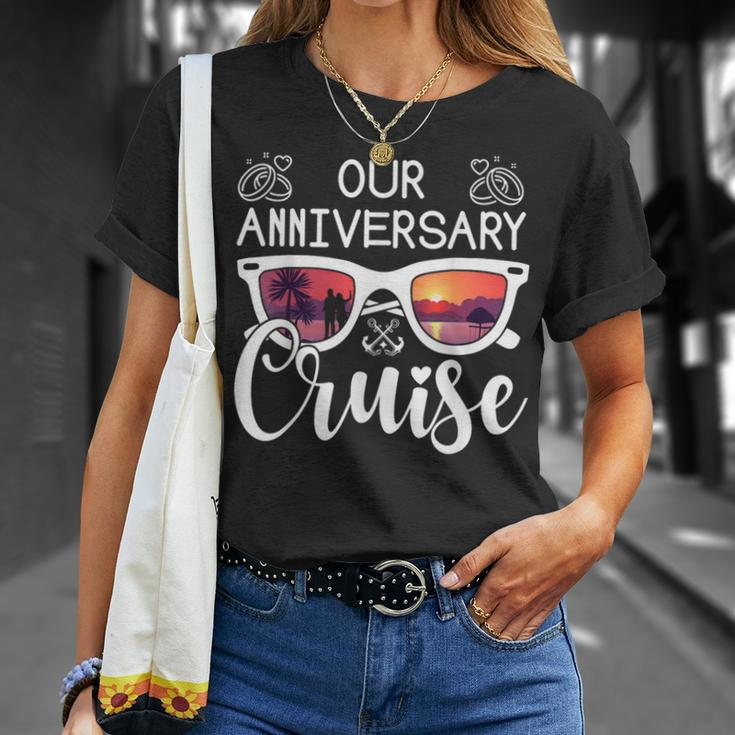 Our Anniversary Cruise Matching Cruise Ship Boat Vacation T-Shirt Gifts for Her