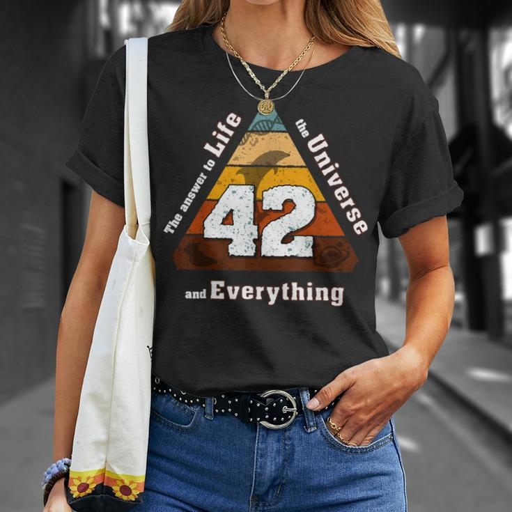 The Answer To Life The Universe And Everything Is Simple 42 T-Shirt Gifts for Her