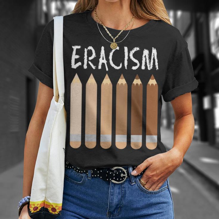 Anti-Racism African American Eracism Melanin Social Justice T-Shirt Gifts for Her