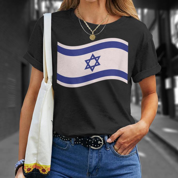 Apoye A Israel Con La Bandera Israelí Con La Estrella De David Camiseta unisex Regalos para ella