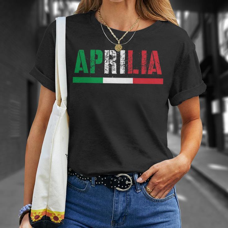 Aprilia Città Italiana Bandiera Italia Maglietta S T-Shirt Geschenke für Sie