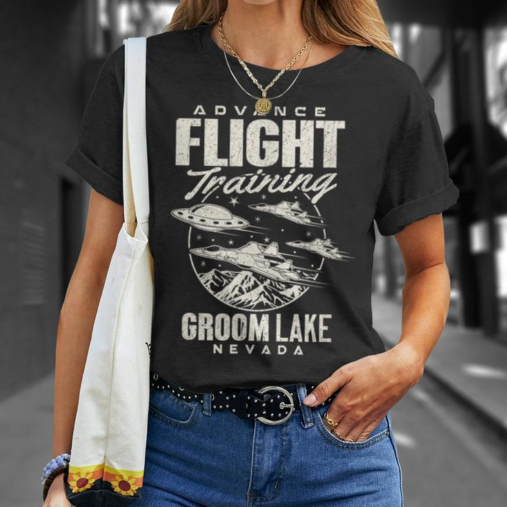 Area 51 Ufo Groom Lake Advance Flight TrainingT-Shirt Gifts for Her