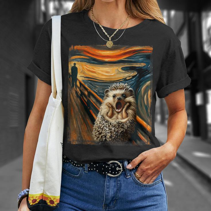 Artsy Scream For Hedgehog Lovers Artistic Hedgehog T-Shirt Gifts for Her