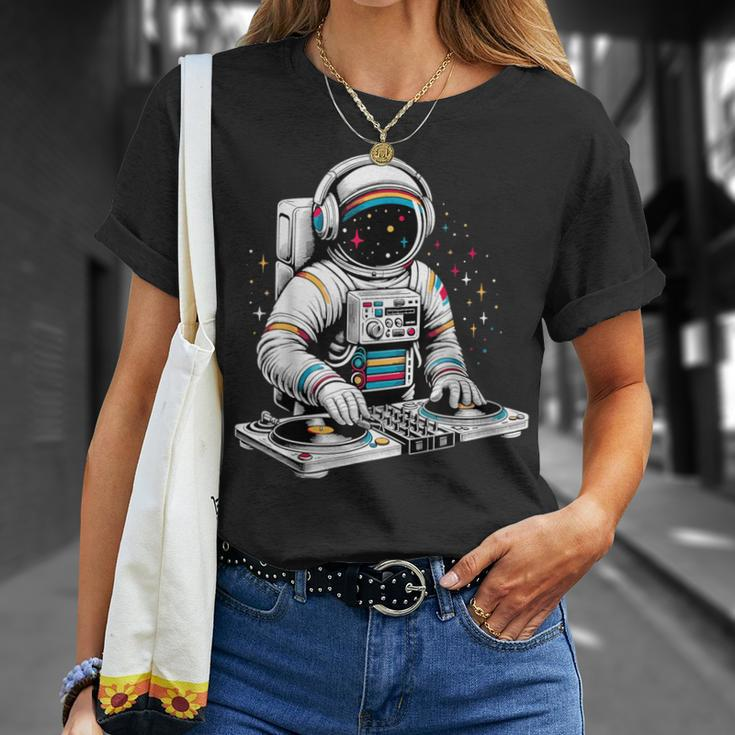 Astronaut Dj Planets Space T-Shirt Gifts for Her