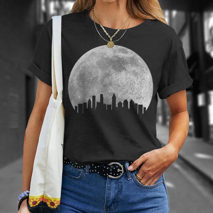 Atlanta Skyline Moon Pride Georgia Vintage Atlanta T-Shirt Gifts for Her