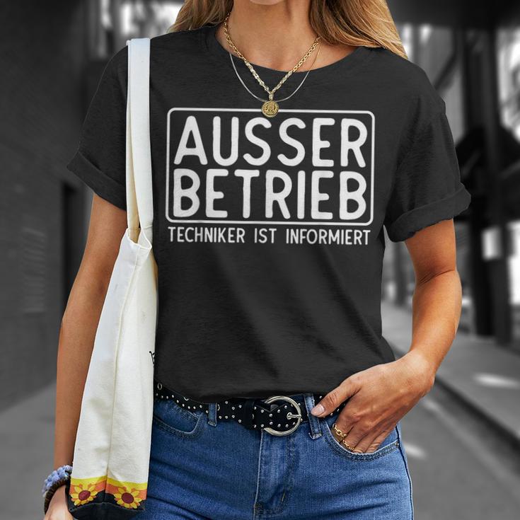 Ausser Berieb Techniker Ist Informiert T-Shirt Geschenke für Sie