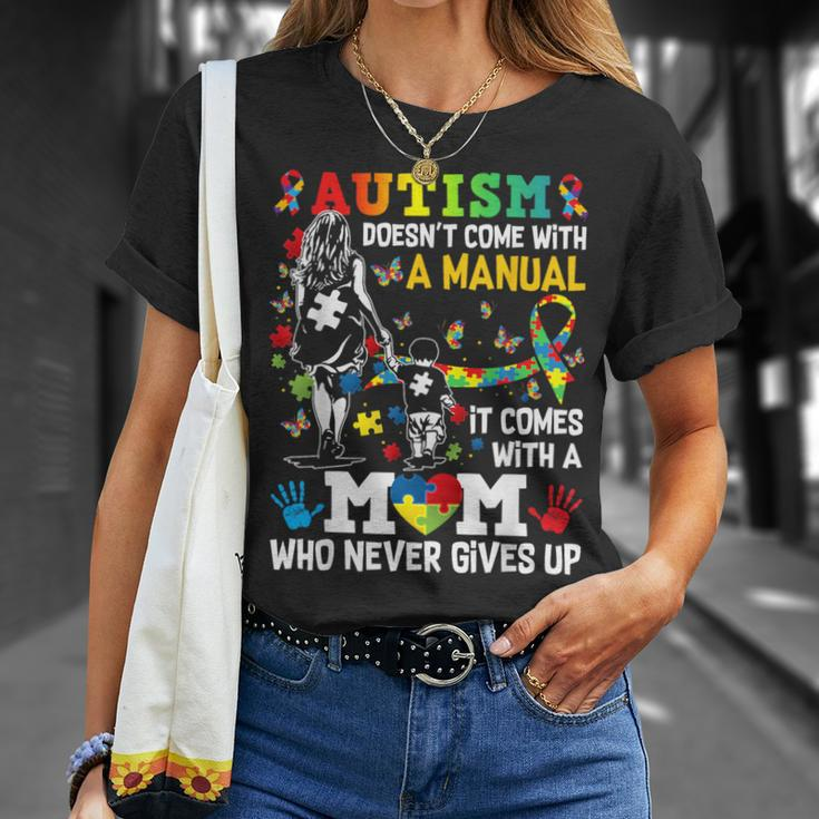 Autism Awareness 2024 Doesn't Come With A Manual Autism Mom T-Shirt Gifts for Her