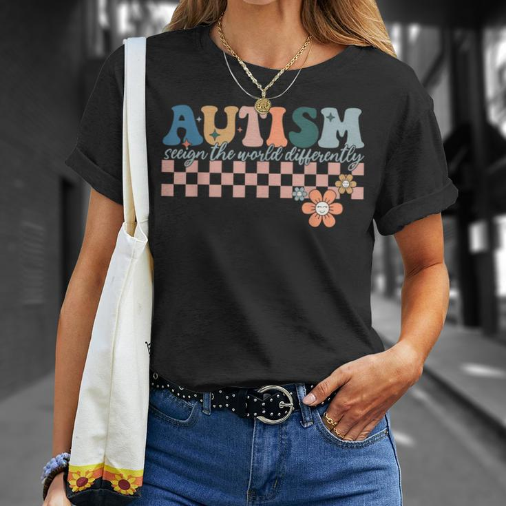 Autism Awareness Autism Seeing The World Differently T-Shirt Gifts for Her
