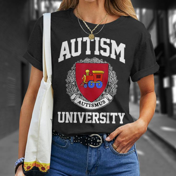 Autism Awareness University Puzzle Pieces Support Autismus T-Shirt Gifts for Her