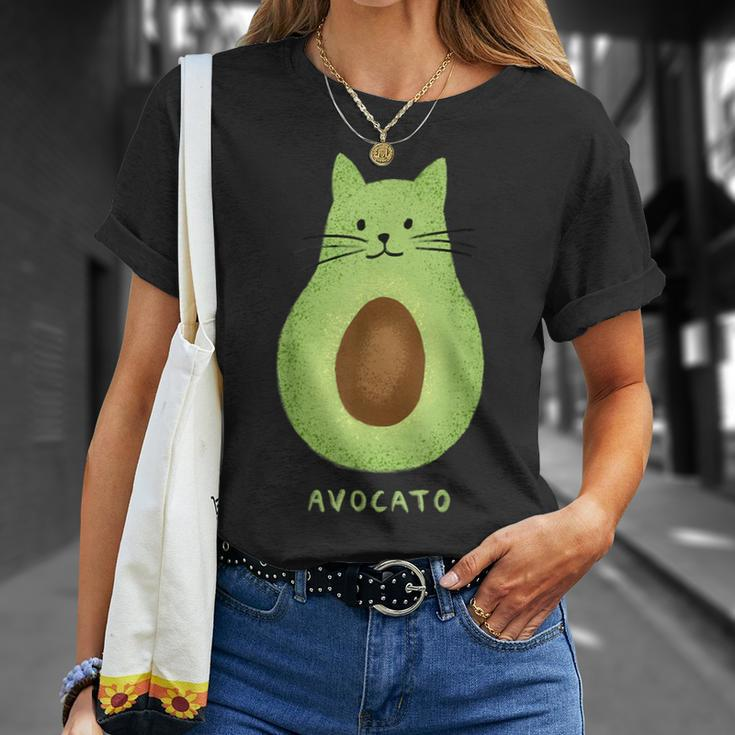 Avocato Cute Cat Avocado Vegan And Cat Owner Kitten T-Shirt Gifts for Her