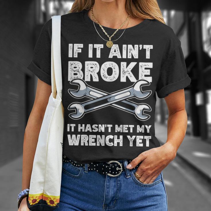 Backprint Vintage Car Car Mechanic Car Restorer T-Shirt Gifts for Her