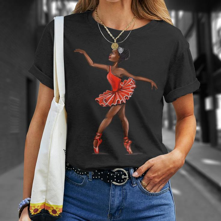 Ballet Black African American Ballerina T-Shirt Gifts for Her