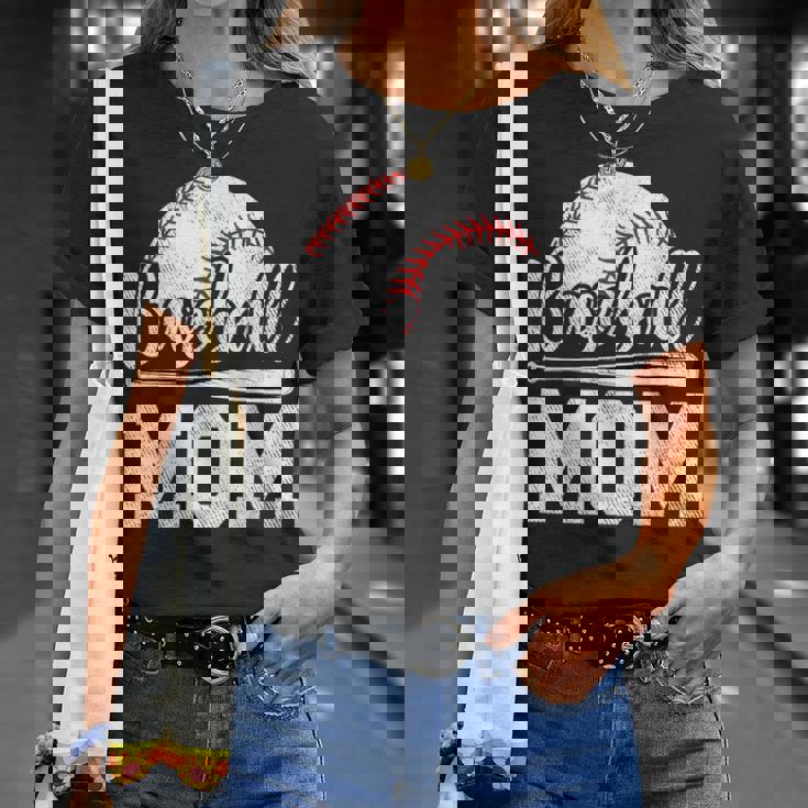 Baseball Mom Baseball Player Game Day Mother's Day T-Shirt Gifts for Her