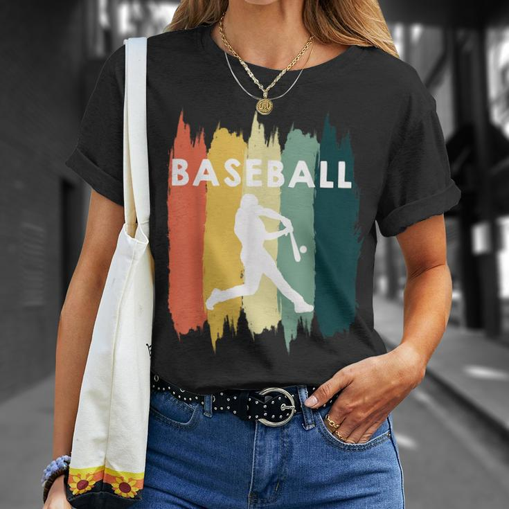 Baseball Sport Retro Baseball T-Shirt Geschenke für Sie