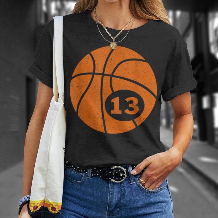 Basketball Player Jersey Number 13 Thirn Graphic T-Shirt Gifts for Her