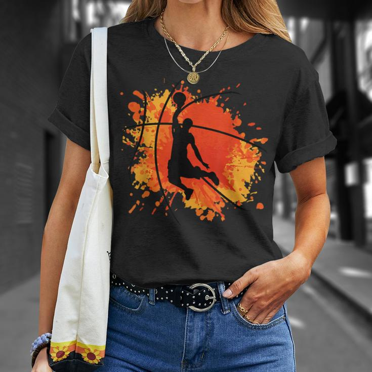 Basketball Sport Basketball Player Silhouette Basketball T-Shirt Geschenke für Sie