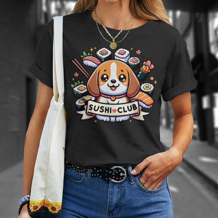Beagle Fantasie Sushi Club Dog T-Shirt Geschenke für Sie