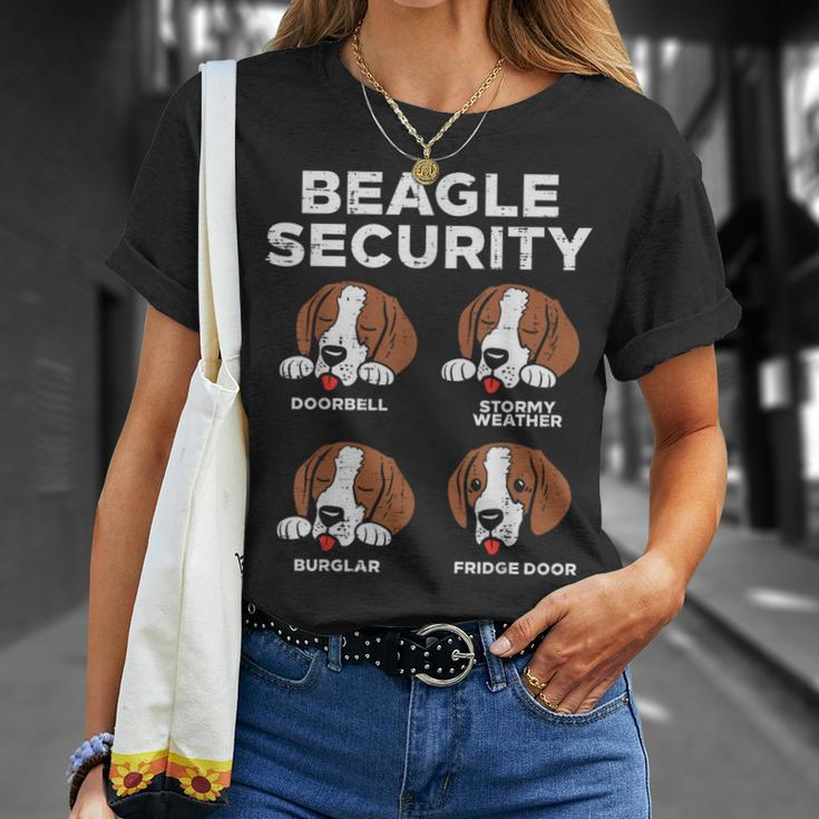 Beagle Security Pet Dog Lover Owner Women T-Shirt Gifts for Her