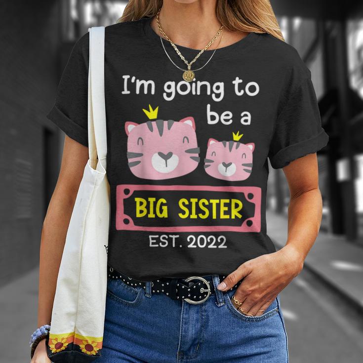 Become Big Sister 2022 Cute Tiger T-Shirt Gifts for Her