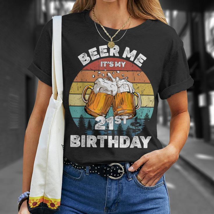 Beer Me It's My 21St Birthday T-Shirt Gifts for Her