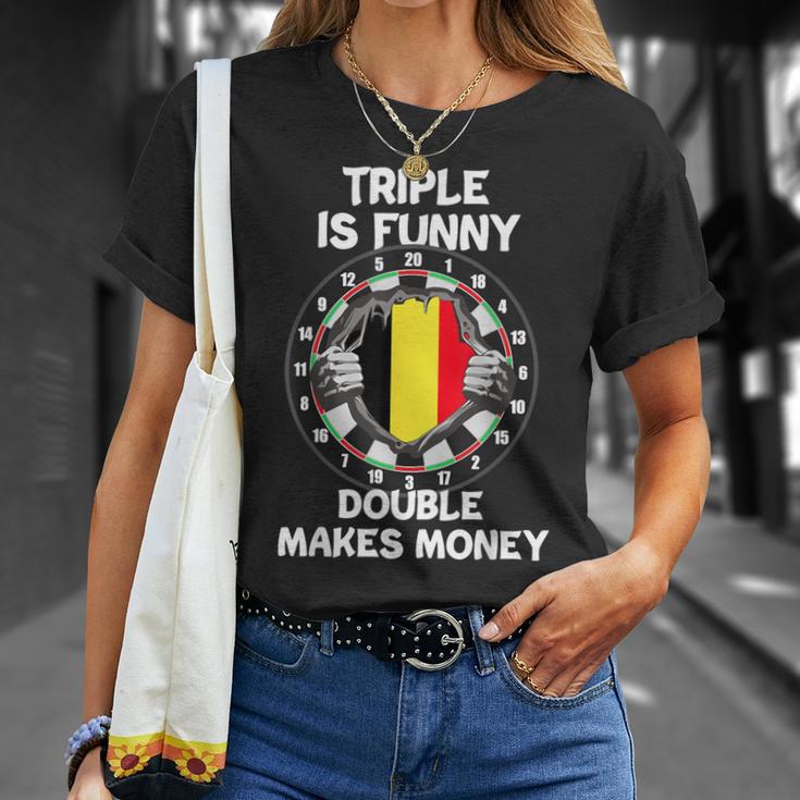 Belgien Flagge Darts Spieler Trikot Dart T-Shirt Geschenke für Sie