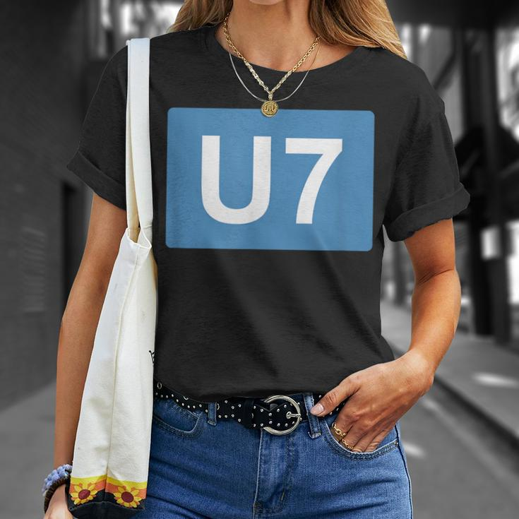 Berlin U-Bahn Line U7 Souvenir T-Shirt Geschenke für Sie