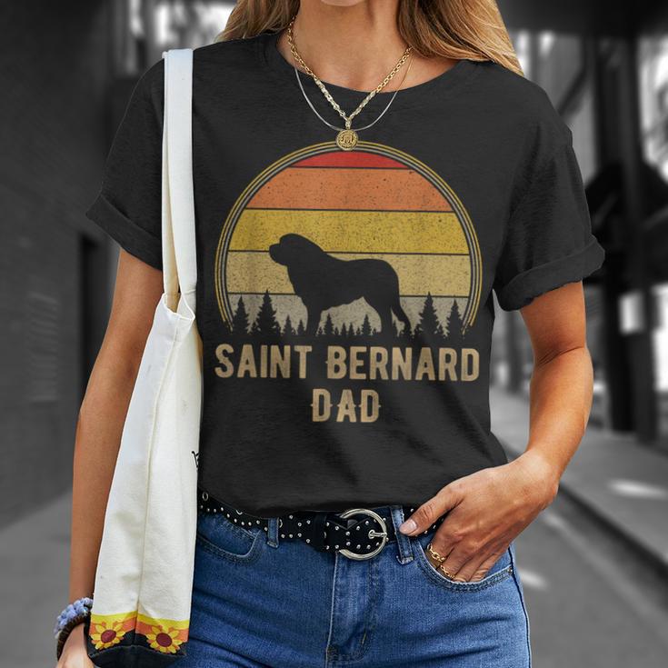 Bernhardiner Hund Papaintage Bernhardiner Liebhaber T-Shirt Geschenke für Sie