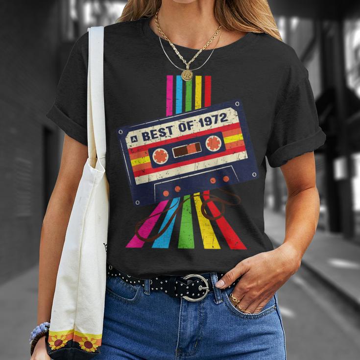 Best Of 1972 Birthday Vintage Cassette T-Shirt Gifts for Her