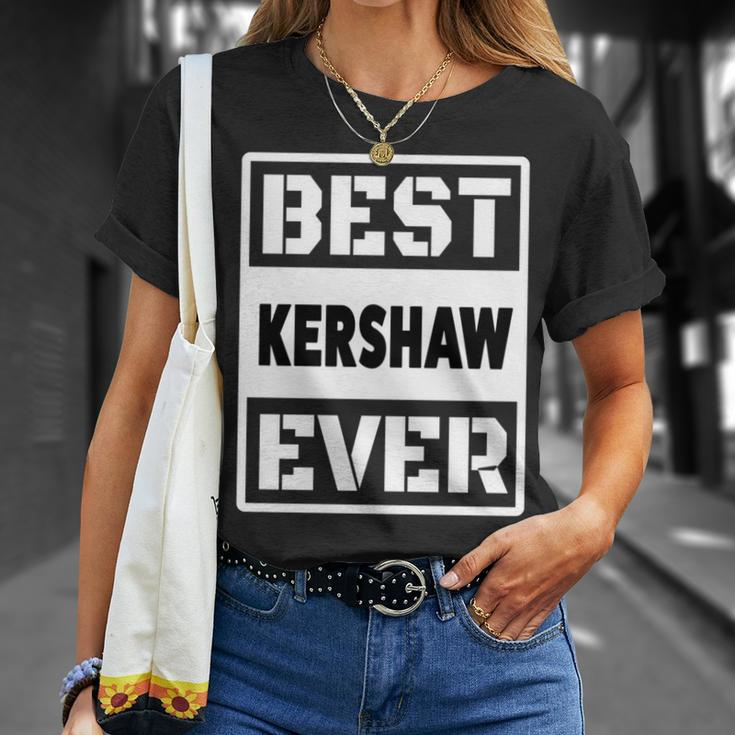 Best Kershaw Ever Custom Family Name T-Shirt Gifts for Her