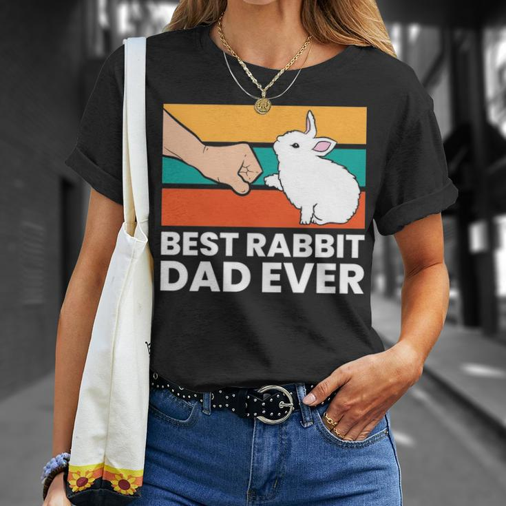 Best Rabbit Dad Ever Dad Rabbit T-Shirt Gifts for Her