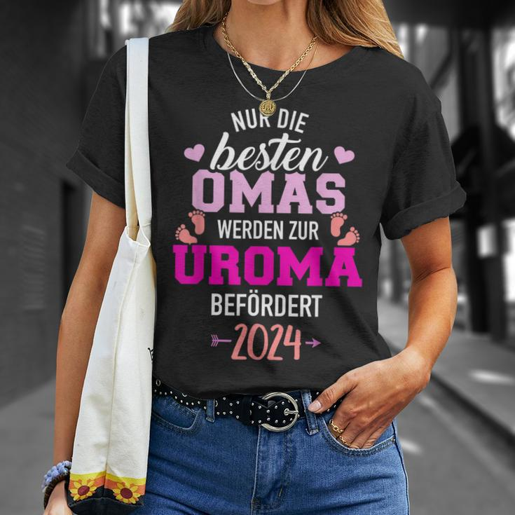 Besten Omas Werden Zur Uroma Befördert 2024 T-Shirt Geschenke für Sie