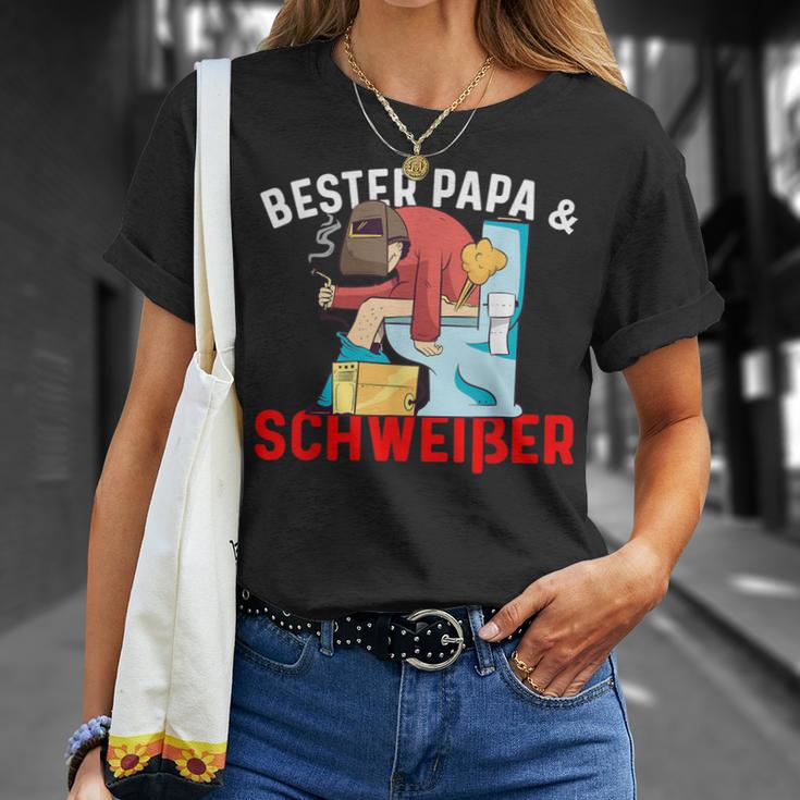 Bester Papa & Schweißer T-Shirt Geschenke für Sie