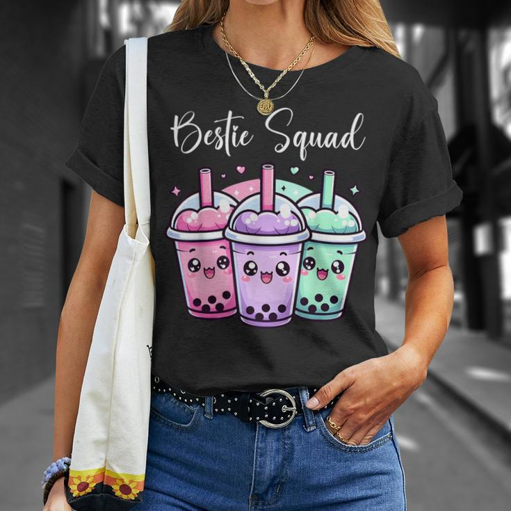 Bestie Squad Twin Day For Girls Bff Boba Tea Best Friend T-Shirt Gifts for Her