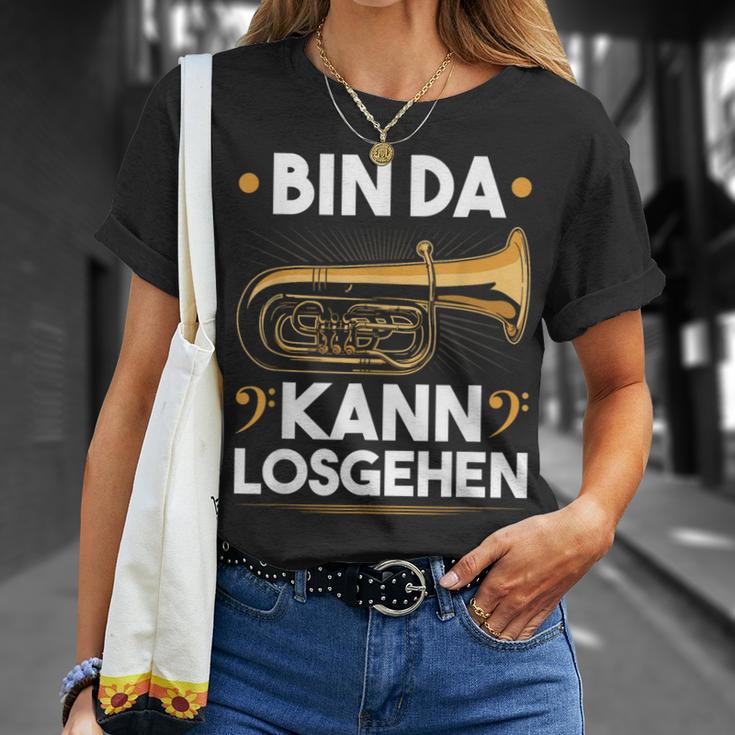 Bin Da Kann Losgehen Blow Music Bass Tubist B Tuba S T-Shirt Geschenke für Sie