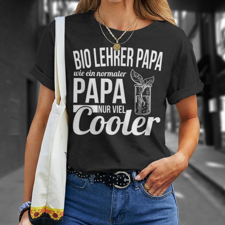 Bio Lehrer Papa Spruch Sportlehrer Gymnasium Lehrerin T-Shirt Geschenke für Sie